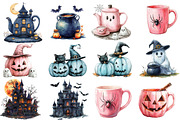 Pastel Halloween Clipart, an Illustration by Designworld (Thumbnail 3 of 5)