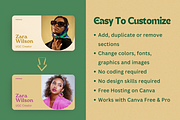 Bold UGC Portfolio Website Canva, a Websites & App Template by The Chaos Project (Thumbnail 5 of 8)