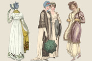 Jane Austen Era Regency Clipart Set, an Illustration by ephemoire (Thumbnail 3 of 4)
