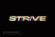 Chromatic Glitch Text Effect, a Layer Style Add-On by Posterfello (Thumbnail 1 of 3)
