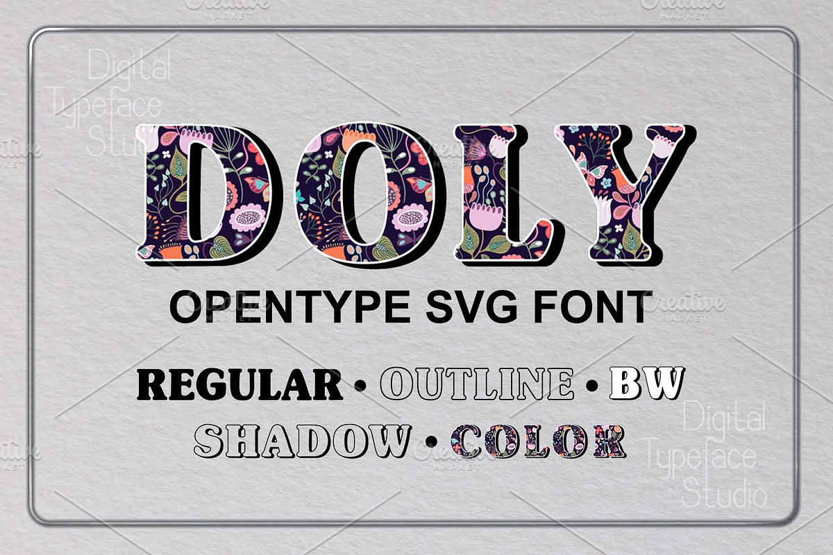 Doly - Opentype SVG font, a Blackletter Font by Digital Typeface Studio (Photo 1 of 6)