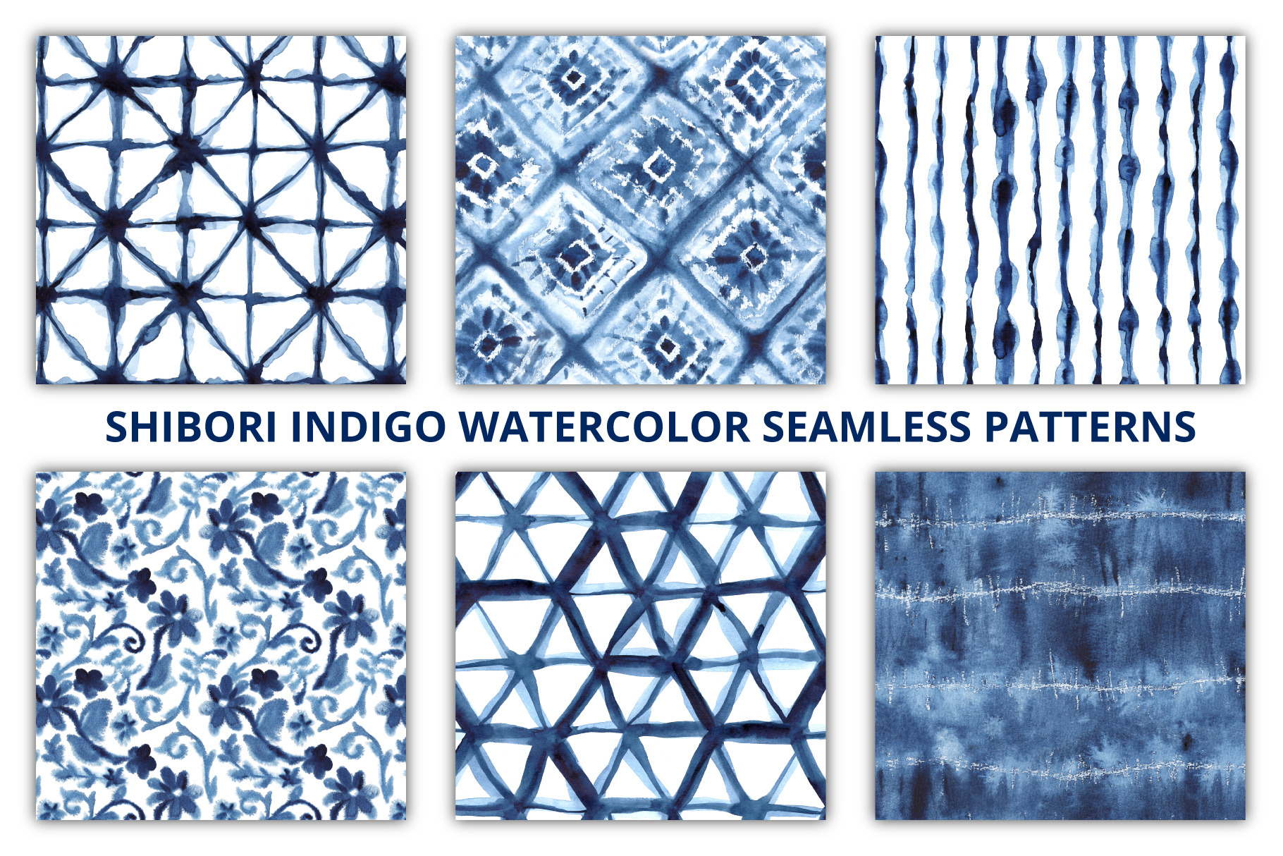 Shibori Seamless Patterns, a Pattern Graphic by Sveta Aho