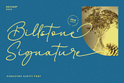 Billstone Signature, a Script Font by din-studio.com (Thumbnail 1 of 10)