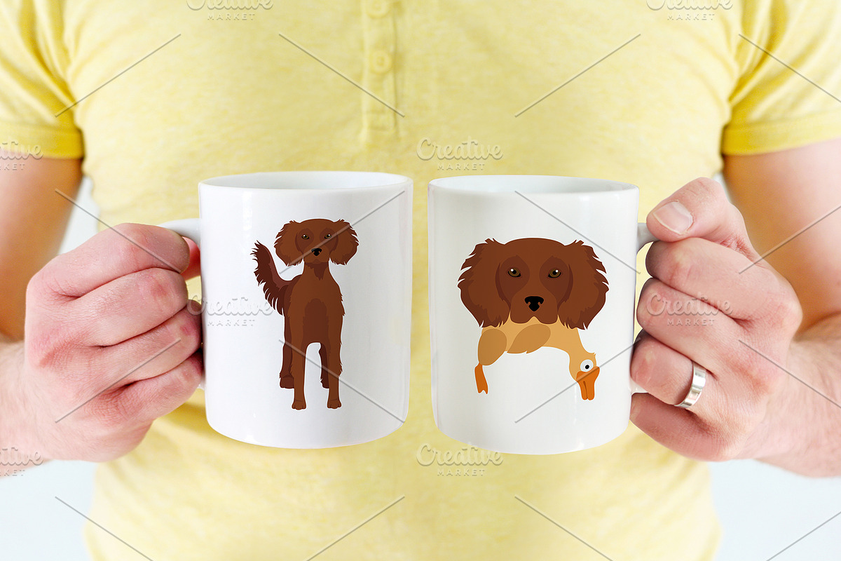 Irish Red Setter clipart, an Animal Illustration by pet design shop (Photo 8 of 8)
