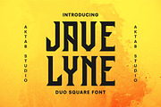 JAVELYNE FONT SQUARE DUO, a Sans Serif Font by Aktab Studio (Thumbnail 1 of 9)