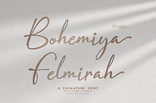 Bohemiya Felmirah | Signature Font