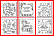 Kindness Quotes Coloring Book, a Decorative Illustration by Design Station (Thumbnail 2 of 5)