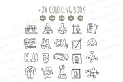 Science Lab Clipart Set, an Education Illustration by Palau (Thumbnail 9 of 10)