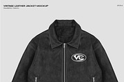 Vintage leather jacket mockup, an Apparel Mockup by Voyage Studio (Thumbnail 3 of 3)