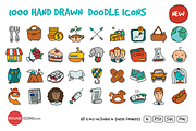 1000 Hand Drawn Doodle Icons, an Icon by Vectopus.com (Thumbnail 1 of 5)