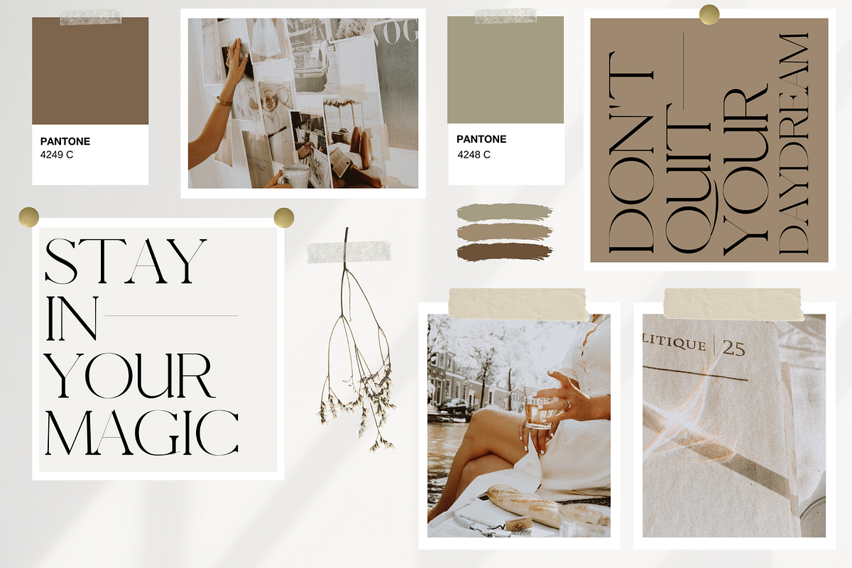 Canva Mood Board Template Bundle, a Branding & Logo Template by Le Maison Bohem (Photo 1 of 8)