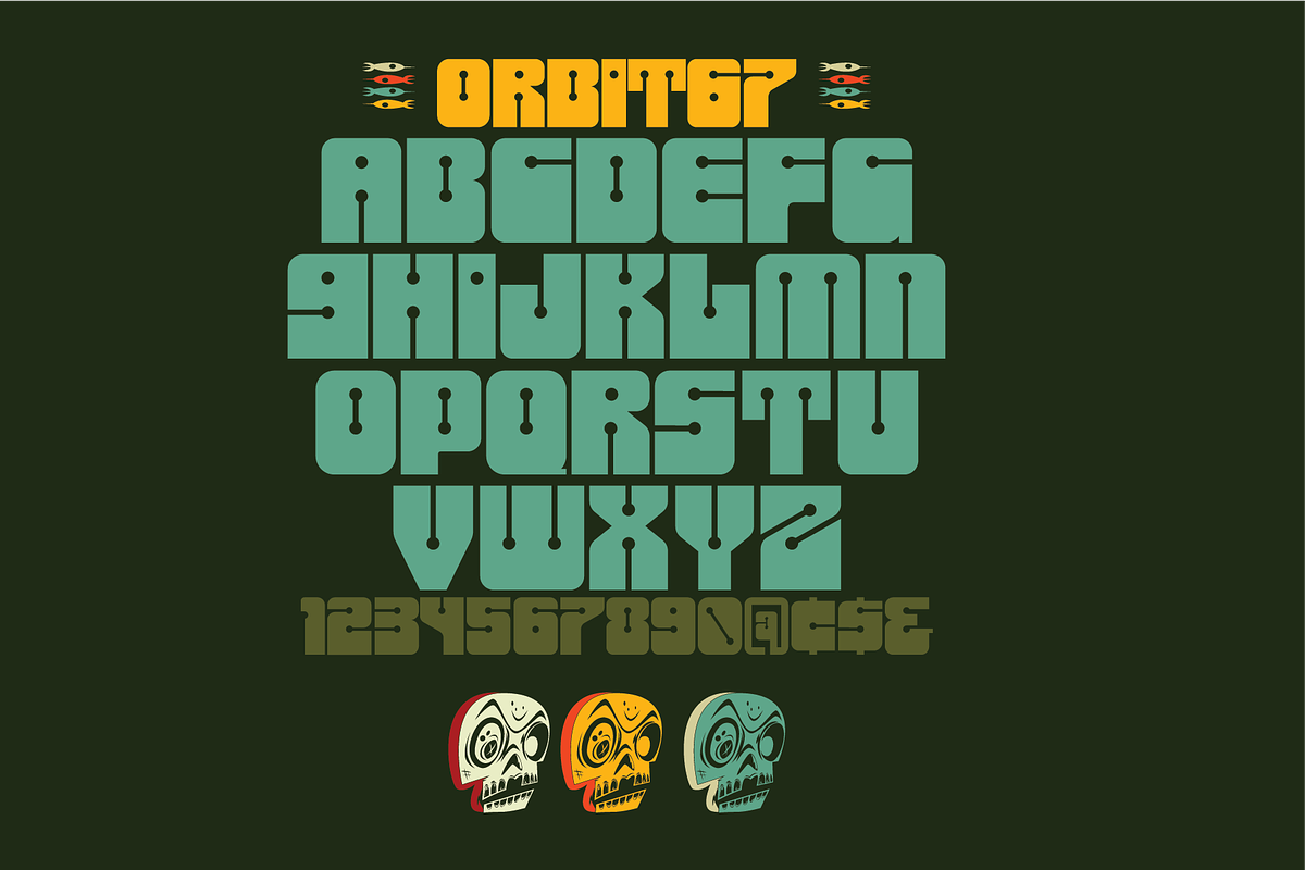 Orbit67 | Display Font, a Sans Serif Font by Bend Industries (Photo 3 of 5)