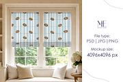 Double Roman Blind Curtain Mockup, a Household Mockup by Mie Mockup Studio (Thumbnail 3 of 7)