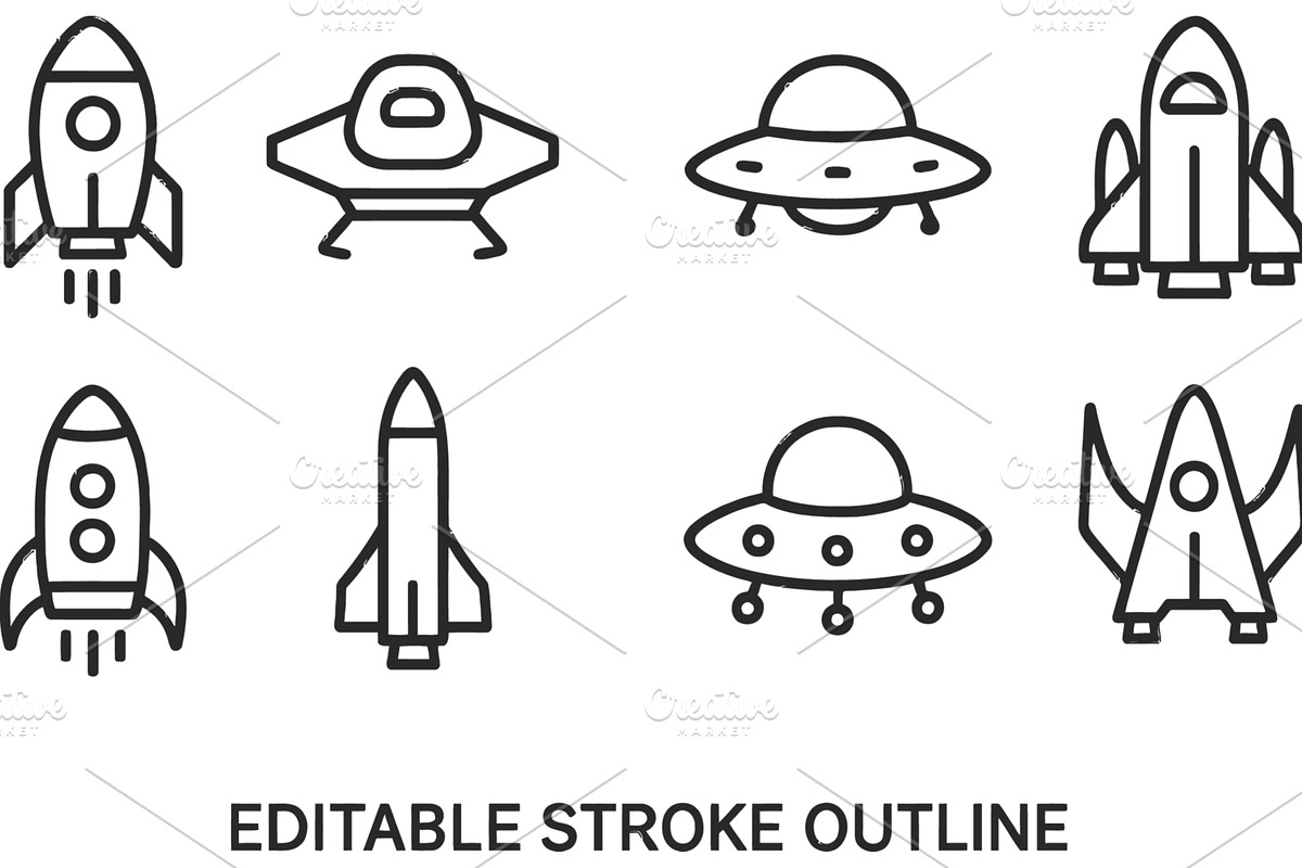 Vector illustration line icons, a Technology Illustration by ZinetroN