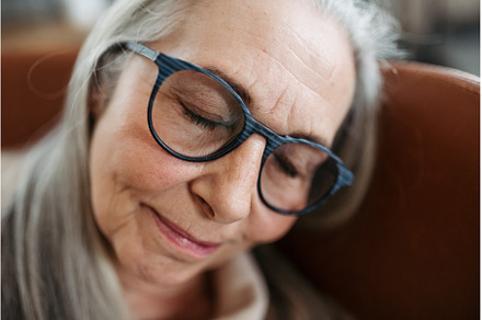 Portrait of senior woman resting in, a Person Photo by HalfPoint