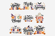 Halloween Quotes PNG Bundle, a Seasonal Illustration by Tanya Kart (Thumbnail 6 of 11)