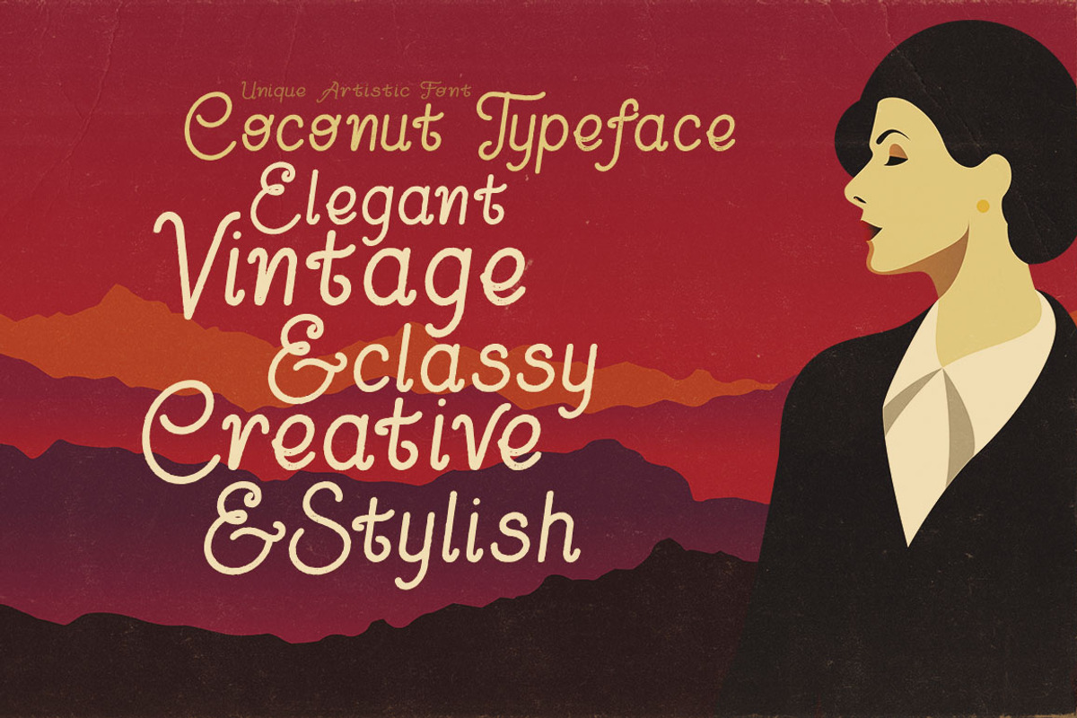 Coconut - Display Font preview 3