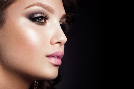 Beautiful woman with professional stock photo containing background and woman, a Beauty & Fashion Photo by korabkova