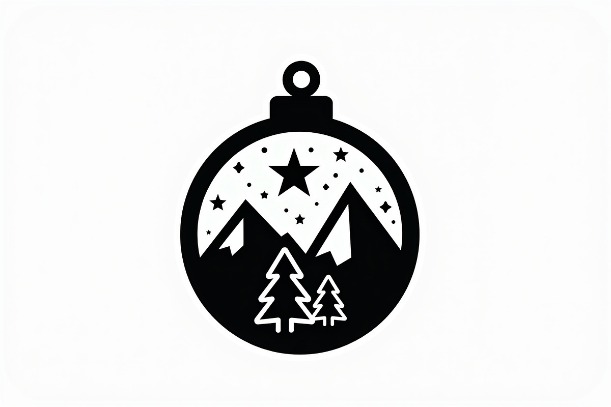 Christmas Laser Cut Ornament Bundle, a Graphic by musafir_fashion (Photo 7 of 14)