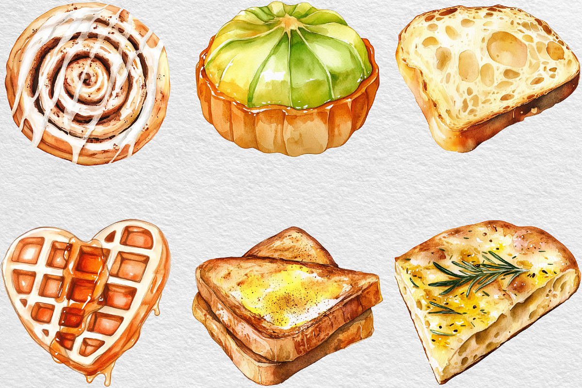 Breakfast Bread PNG, an Illustration by Black Bird Studio (Photo 2 of 6)
