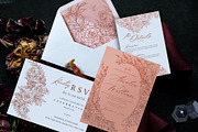 Rose Wedding Invitation Sets, a Print Template by Shwet Art (Thumbnail 2 of 7)
