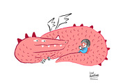Little girl reading Collection 03, an Animal Illustration by Irene Loal (Thumbnail 4 of 7)
