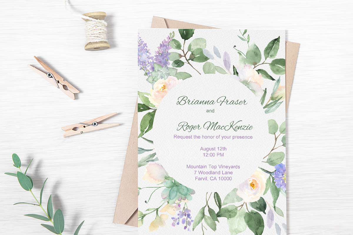Greenery Bundle with White Flowers, an Illustration by Graphic Blue Bird (Photo 8 of 10)