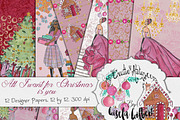All I want for Christmas Paper Pack, a Pattern Graphic by My Creative Atelier (Thumbnail 1 of 5)