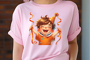 Kids Orange Birthday Watercolor Pngs, an Illustration by RobertsArt (Thumbnail 6 of 7)