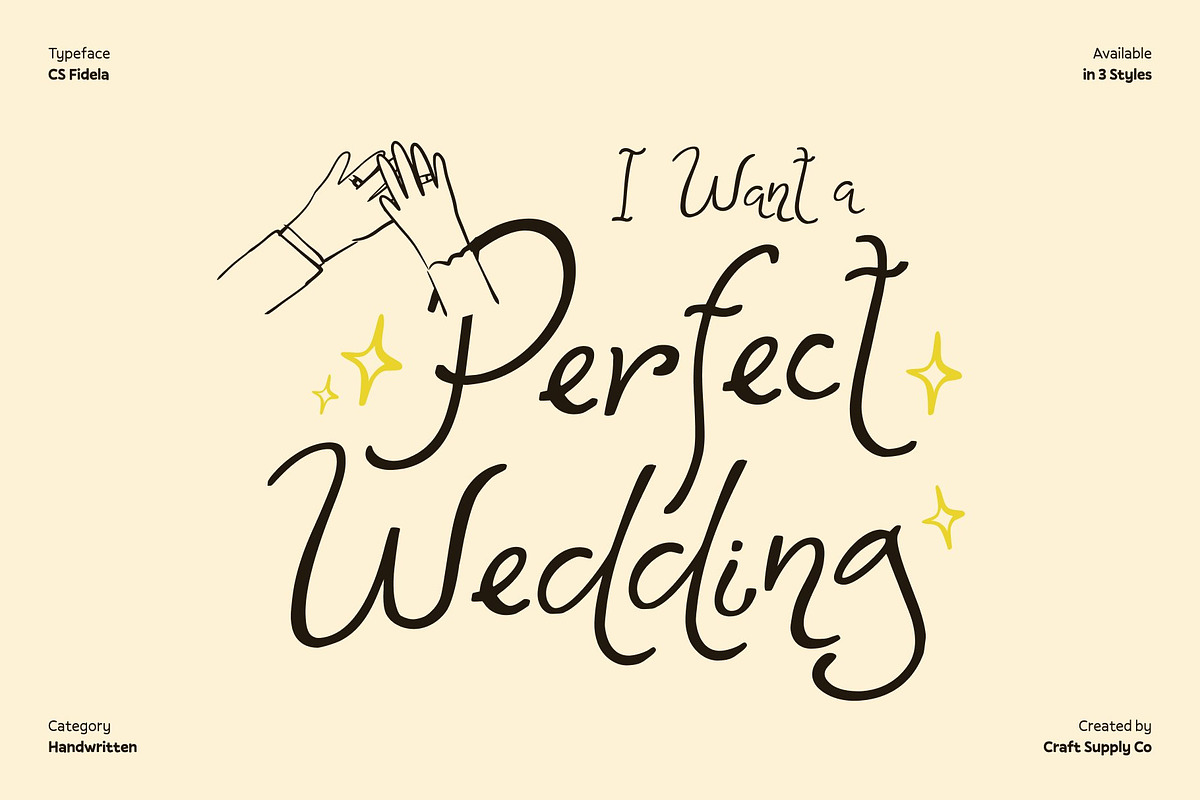 CS Fidela – Whimsical Font, a Handwritten Font by Craft Supply Co. (Photo 2 of 8)
