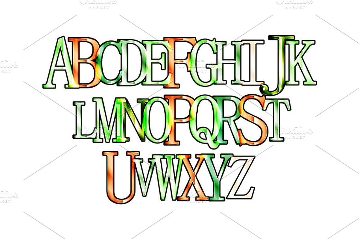 Childish capital letters., a Graphic by Aromeo (Photo 1 of 3)