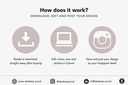 Amelia Instagram Templates Canva, a Social Media Template by DeeBeeDesign (Thumbnail 10 of 10)