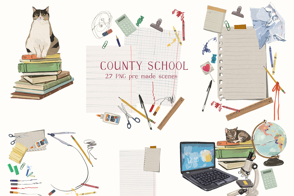 Back To School Cottagecore Images, a Decorative Illustration by whiteheartdesign (Photo 17 of 19)