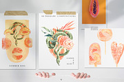 Peach Aesthetics Tropical Summer, an Illustration by Cat In Colour (Thumbnail 2 of 10)