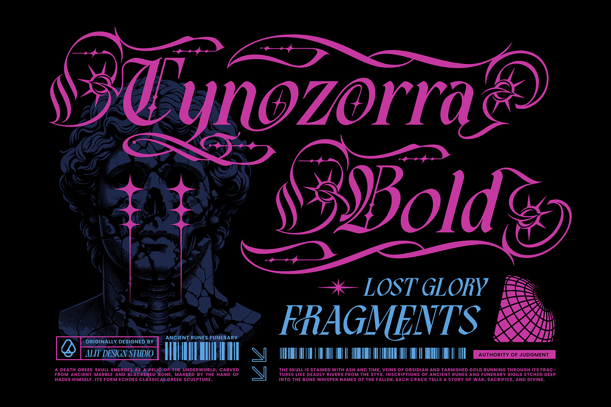 Taroth Sharp Typeface, a Blackletter Font by alit design (Photo 7 of 17)