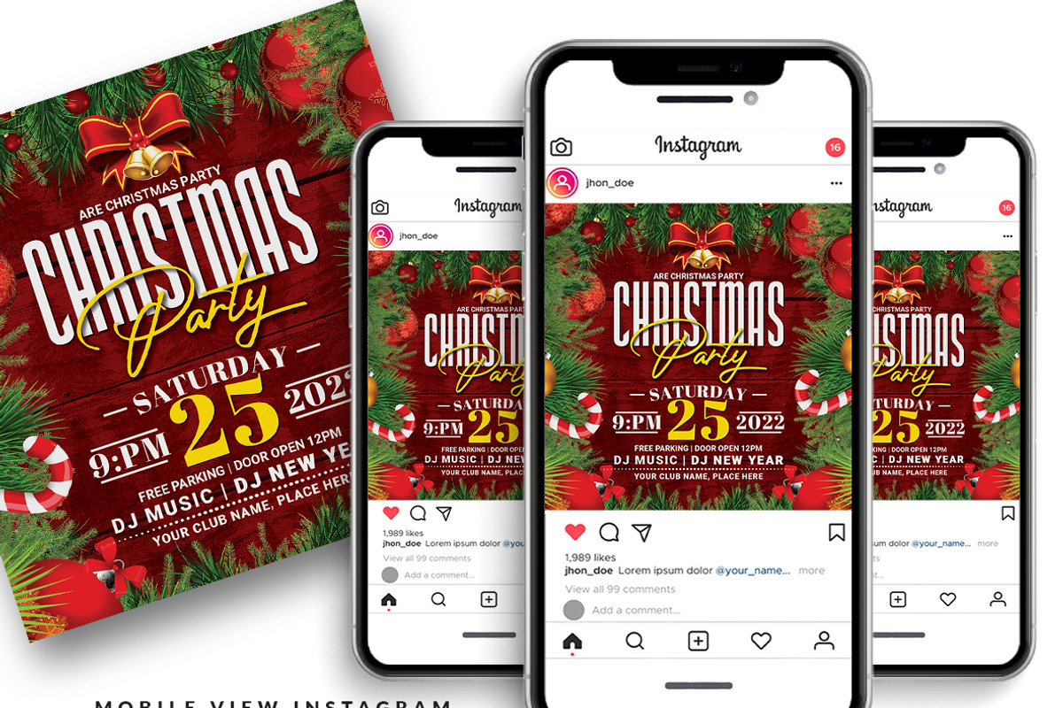 Christmas Flyer, a Flyer Template by AfzaalGraphics (Photo 2 of 2)