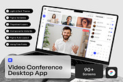 MeetOn Video Conference Dekstop App, an UI Kit Template by Lumina_ui_ux202 (Thumbnail 1 of 7)