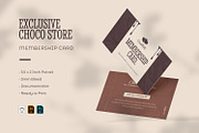 Chocolate Store - Membership Card, a Card Template by VUNIRA (Thumbnail 1 of 3)