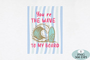 Surfboard Summer Pun Hand Drawn PNG, an Illustration by Daily.Designs (Thumbnail 1 of 3)