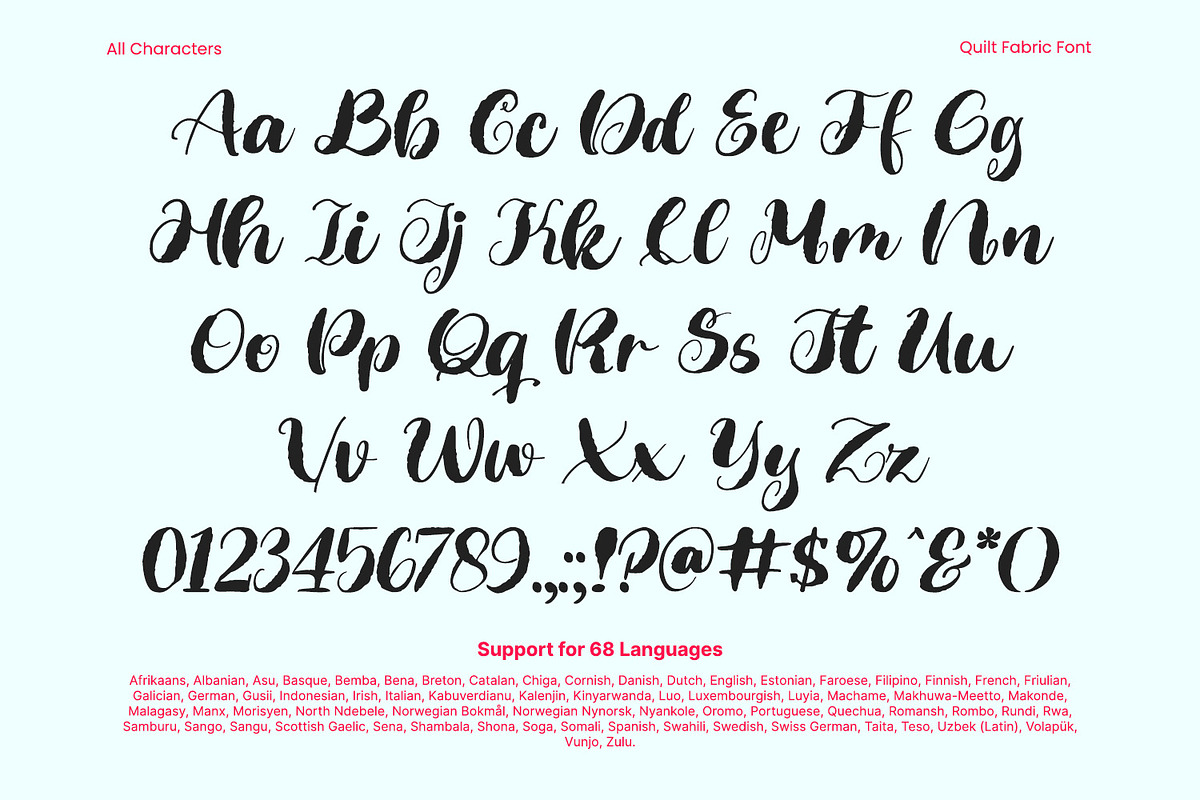 Quilt Fabric, a Script Font by yumnatype (Photo 10 of 10)