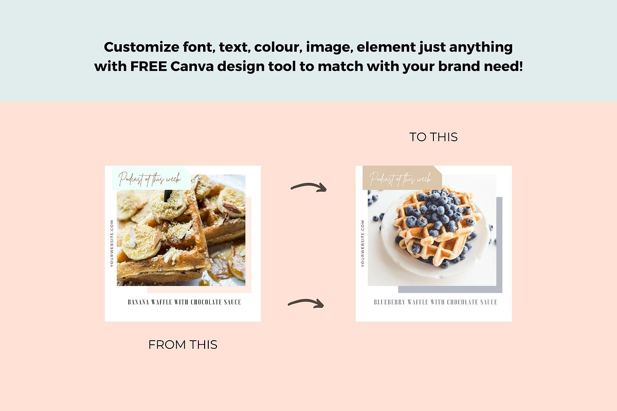 Food Instagram Template Bundle, a Social Media Template by Deepa Template Studio (Photo 15 of 17)