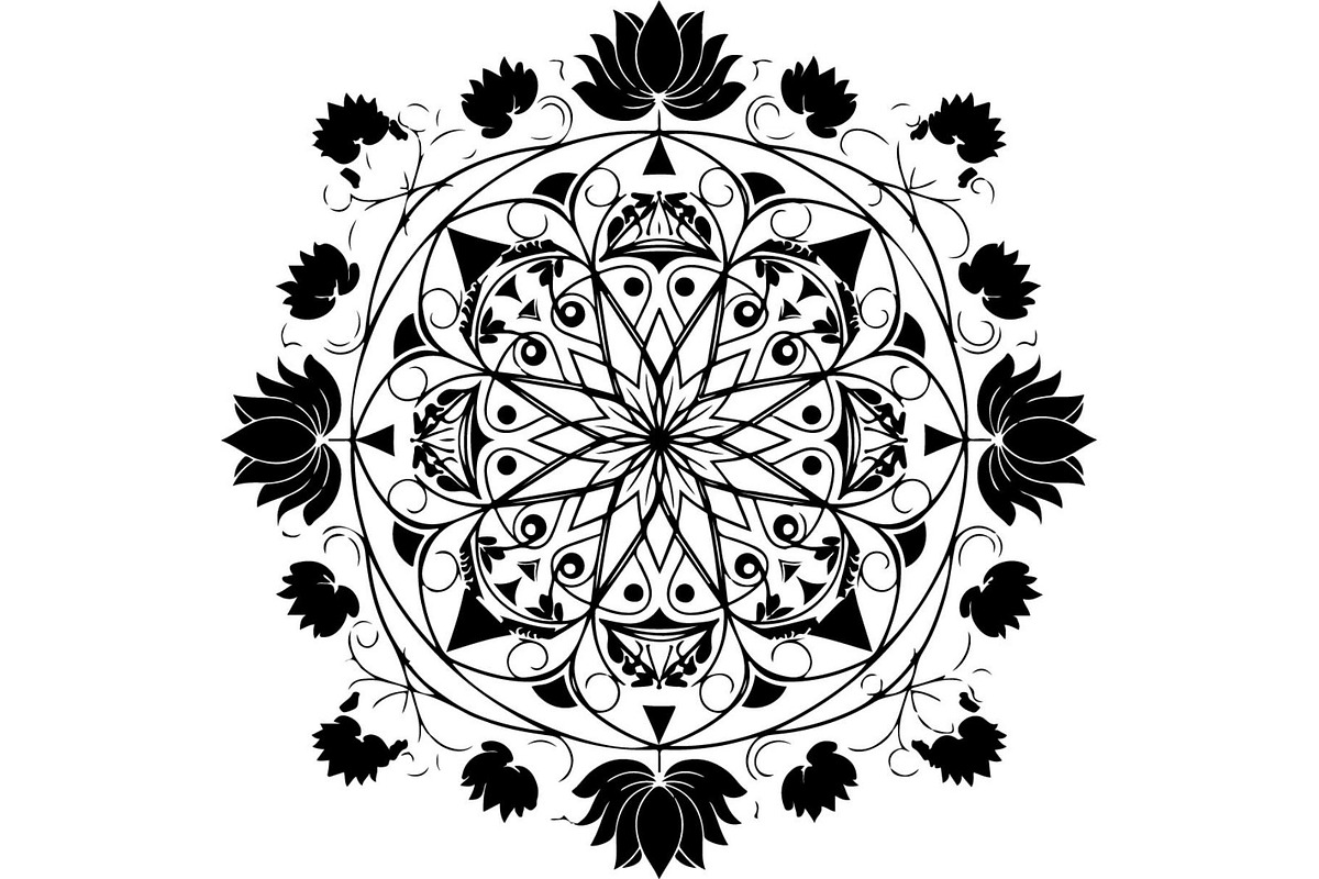 Vintage Floral Mandala Bundle, a Decorative Illustration by Designer_Momina (Photo 5 of 20)