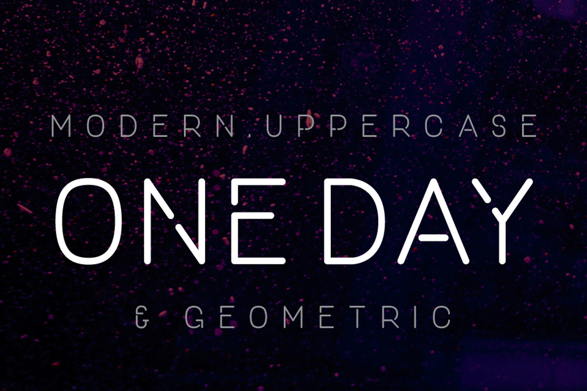 ONE DAY Stencil Display, a Sans Serif Font by NawrasKhrais (Photo 1 of 5)