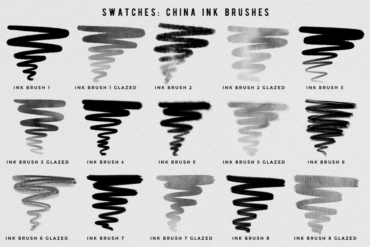 Procreate Ink brushes , set of 36 preview 7