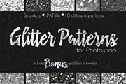 Glitter Texture Patterns Photoshop, a Palette Add-On by Transfuchsian (Thumbnail 1 of 5)