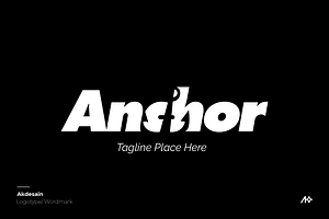 Anchor Wordmark Logo, a Branding & Logo Template by Akdesain