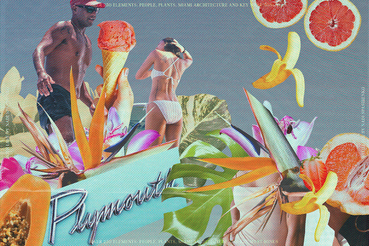 Miami Beach Collage Elements, an Object Graphic by nadispasibenko (Photo 22 of 31)