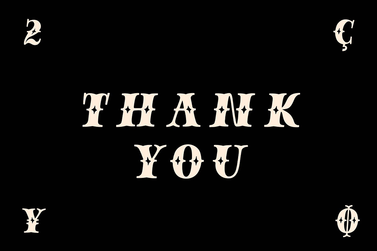 Magic Dust - vintage display font, a Blackletter Font by doffdog (Photo 8 of 8)