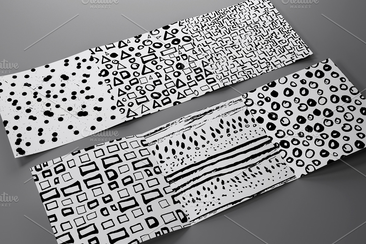 10 Hand Drawn seamless patterns set, a Pattern Graphic by ArtChamomile (Photo 3 of 4)