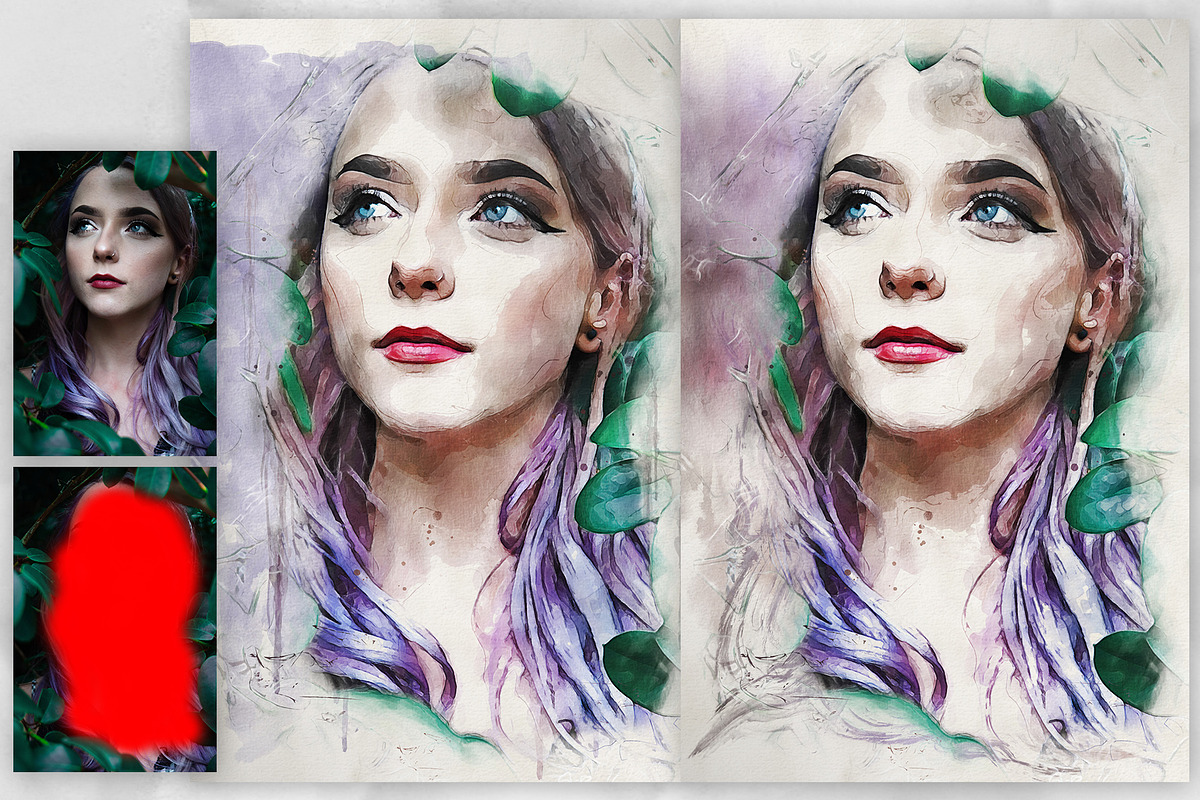 Quick Aquarelle Photoshop Action, an Action Add-On by GorynArt (Photo 11 of 18)